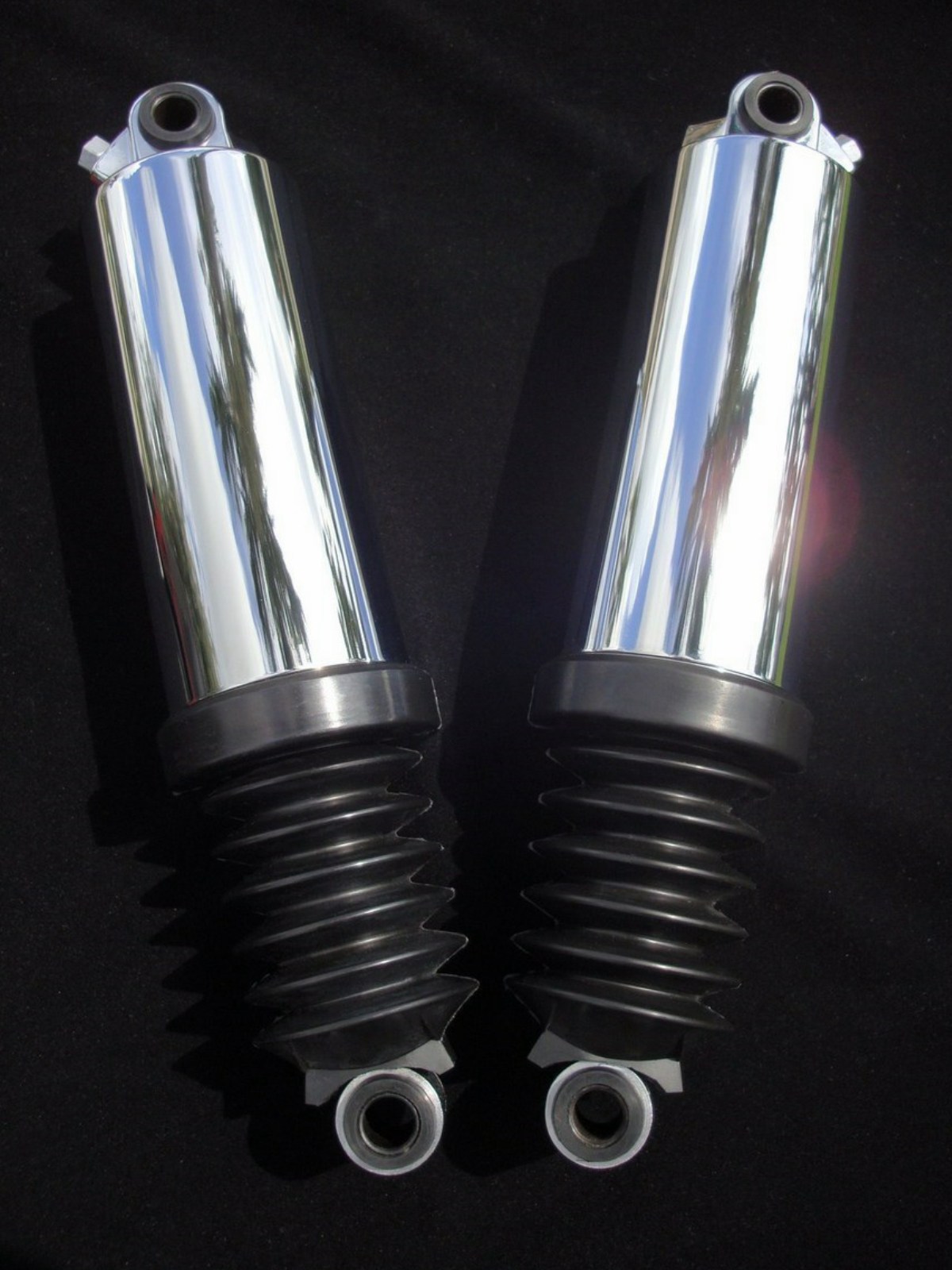 Chrome Lowering Air Shocks for 1997 & Up FL Model Harley Street Glide